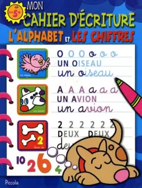 Couverture du produit · Mon cahier d'écriture, Le chien Bleu: L'alphabet et les chiffres