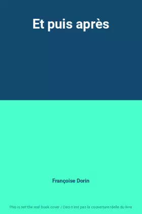 Couverture du produit · Et puis après