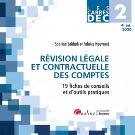 Couverture du produit · Révision légale et contractuelle des comptes DEC 2: 19 fiches de conseils et d'outils pratiques