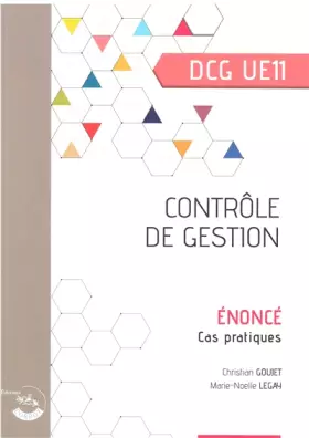 Couverture du produit · Contrôle de gestion - Énoncé: Cas pratiques. DCG UE11