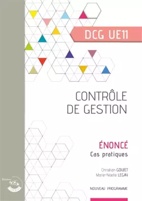 Couverture du produit · Contrôle de gestion - Énoncé: Cas pratiques du DCG UE11