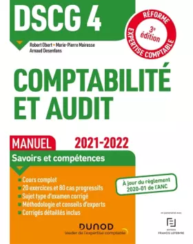 Couverture du produit · DSCG 4 Comptabilité et audit - Manuel 2021/2022: Réforme Expertise comptable (2021-2022)