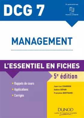 Couverture du produit · DCG 7 - Management - L'essentiel en fiches