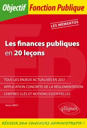 Couverture du produit · LES FINANCES PUBLIQUES EN 20 LEÇONS