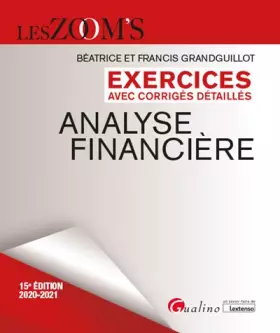 Couverture du produit · Analyse financière: Exercices avec corrigés détaillés