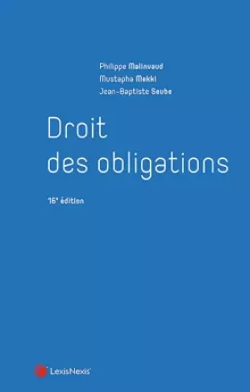 Couverture du produit · droit des obligations