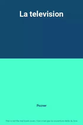Couverture du produit · La television