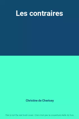 Couverture du produit · Les contraires