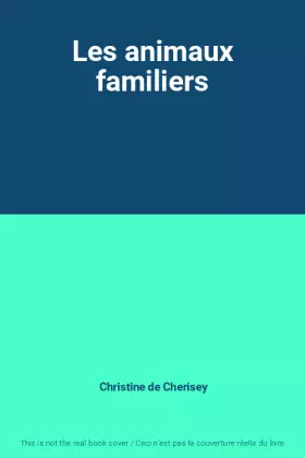Couverture du produit · Les animaux familiers