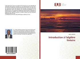 Couverture du produit · Introduction à l'algèbre linéaire (French Edition)