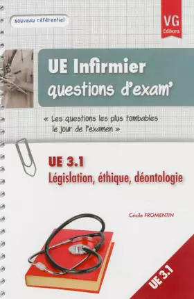 Couverture du produit · UE 3.1 Législation, éthique, déontologie