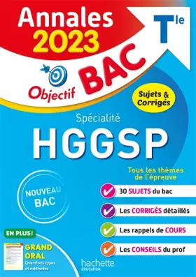 Couverture du produit · Annales Objectif BAC 2023 - Spécialité HGGSP