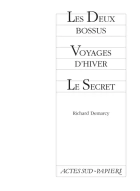 Couverture du produit · Les Deux bossus  Voyages d'hiver  Le Secret
