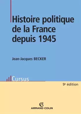 Couverture du produit · Histoire politique de la France depuis 1945