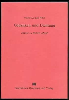 Couverture du produit · Gedanken und Dichtung. Essays zu Robert Musil