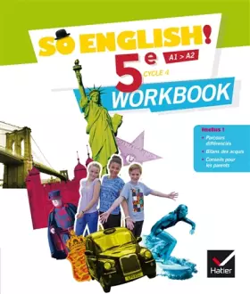 Couverture du produit · So English! - Anglais 5e Éd. 2017 - Workbook