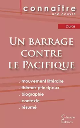 Couverture du produit · Fiche de lecture Un barrage contre le Pacifique de Marguerite Duras (Analyse littéraire de référence et résumé complet)