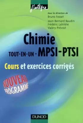 Couverture du produit · Chimie tout-en-un MPSI-PTSI : Cours et exercices corrigés