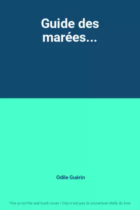 Couverture du produit · Guide des marées...