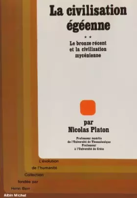 Couverture du produit · La Civilisation égéenne, tome 2