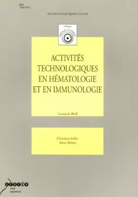 Couverture du produit · Activités technologiques en hématologie et en immunologie Tle BGB