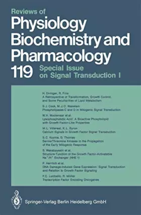 Couverture du produit · Reviews of Physiology, Biochemistry and Pharmacology: Volume: 119 (Reviews of Physiology, Biochemistry and Pharmacology, 119)