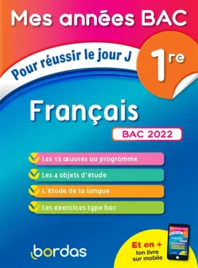 Couverture du produit · Mes années bac – Cours et exercices - Français 1re - BAC 2022