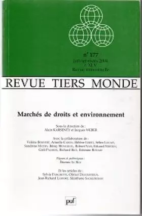 Couverture du produit · Revue Tiers-Monde 2004, numéro 177 : Marches de droits et environnement