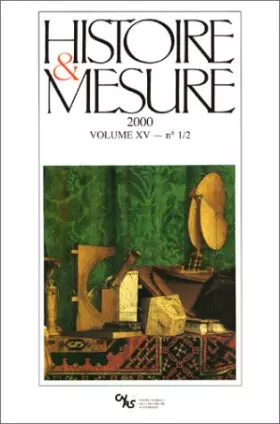 Couverture du produit · Histoire et mesure 2000, volume XV. N°1/2