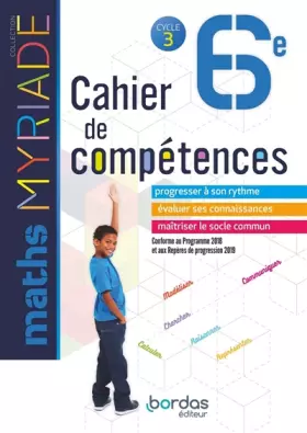 Couverture du produit · Myriade - Cahier de compétences - Mathématiques 6e