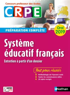 Couverture du produit · Système éducatif français - Oral 2019 - Préparation complète - CRPE