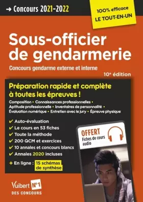 Couverture du produit · Concours Sous-officier de gendarmerie - Préparation rapide et complète à toutes les épreuves - Annales 2020: Gendarme - Catégor