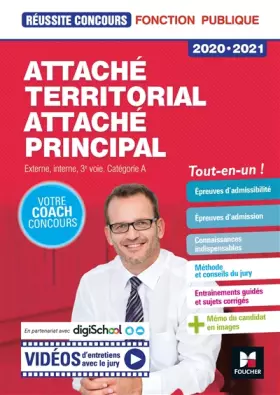 Couverture du produit · Réussite Concours - Attaché territorial, Attaché principal Cat. A - 2020-2021 - Préparation complète