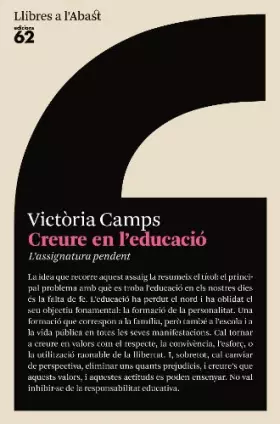 Couverture du produit · Creure en l'educació: L'assignatura pendent (Llibres a l'Abast)