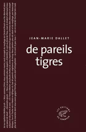 Couverture du produit · De pareils tigres
