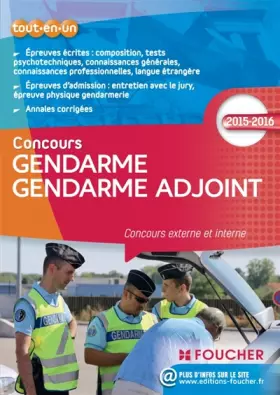 Couverture du produit · Gendarme Gendarme adjoint - Concours externe et interne - Nº65 - Edition 2015-2016