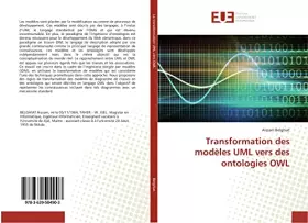 Couverture du produit · Transformation des modèles UML vers des ontologies OWL
