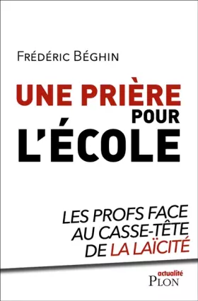 Couverture du produit · Une prière pour l'école