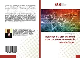 Couverture du produit · Incidence du prix des biens dans un environnement de faible inflation (French Edition)
