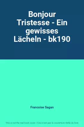 Couverture du produit · Bonjour Tristesse - Ein gewisses Lächeln - bk190