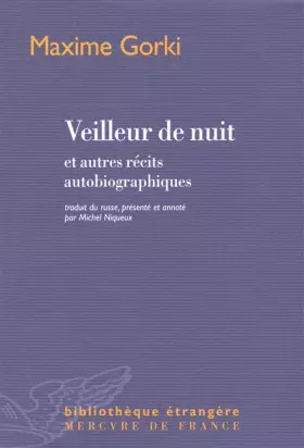 Couverture du produit · Veilleur de nuit et autres récits autobiographiques