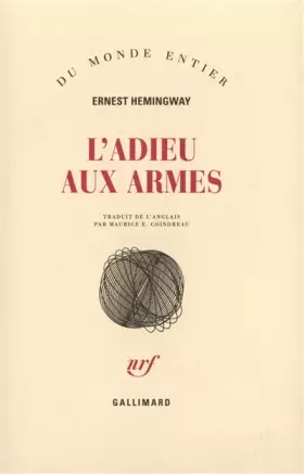 Couverture du produit · L'Adieu aux armes