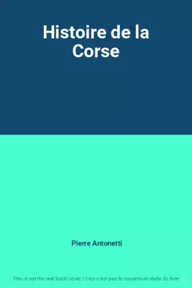 Couverture du produit · Histoire de la Corse