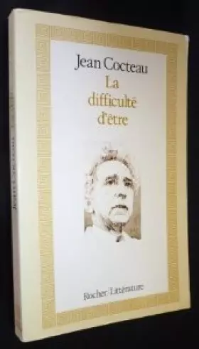 Couverture du produit · La difficulté d'être