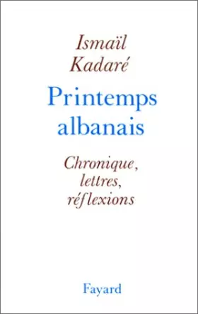 Couverture du produit · Printemps albanais