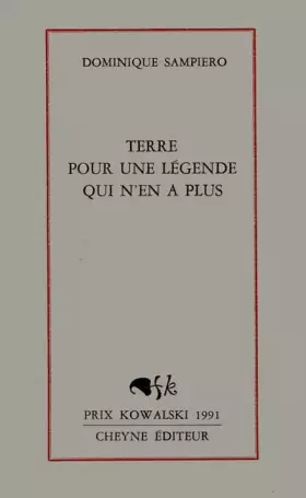 Couverture du produit · Terre pour une légende qui n'en a plus