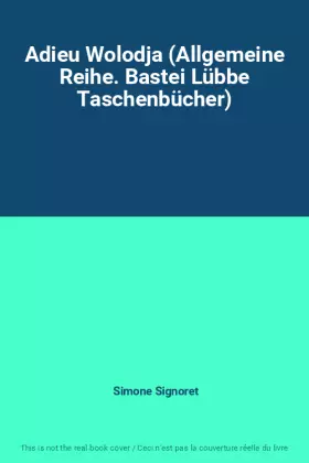 Couverture du produit · Adieu Wolodja (Allgemeine Reihe. Bastei Lübbe Taschenbücher)