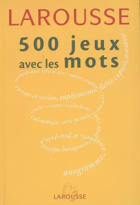 Couverture du produit · 500 jeux avec les mots