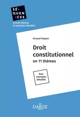 Couverture du produit · Droit constitutionnel: En 11 thèmes