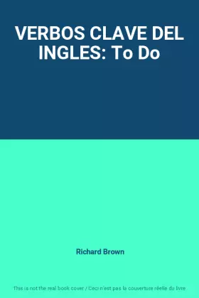 Couverture du produit · VERBOS CLAVE DEL INGLES: To Do